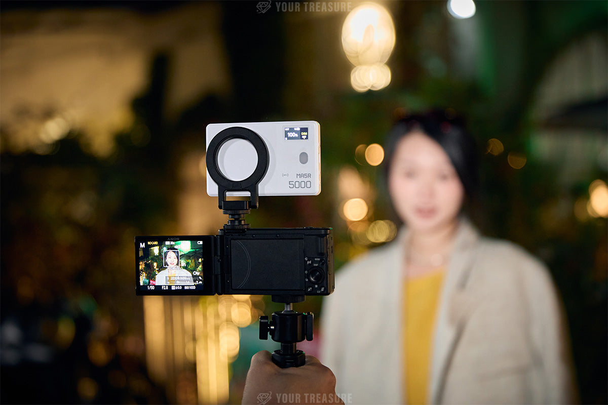 Godox MA5R フルカラー LEDライト RGBライト マグネット充電対応 CRI 95+ 1800K-10000K