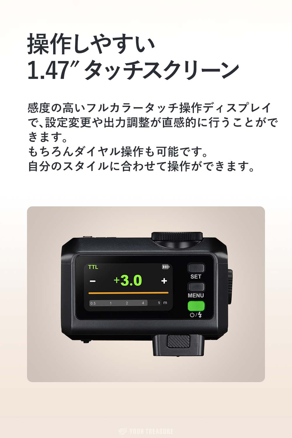 Godox iT30Pro iT30Pro-O Olympus対応 カメラフラッシュ GN15 TTL HSS 2.4Gワイヤレス・システム内蔵 フルカラータッチスクリーン バッテリー内蔵