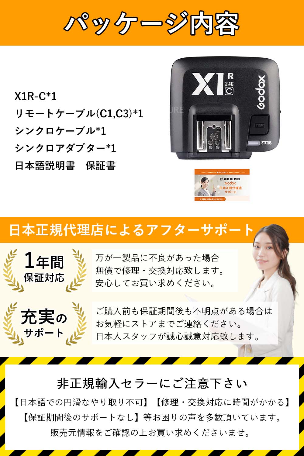 Godox X1R-C X1 ワイヤレス 受信機 レシーバー Canon キャノン対応
