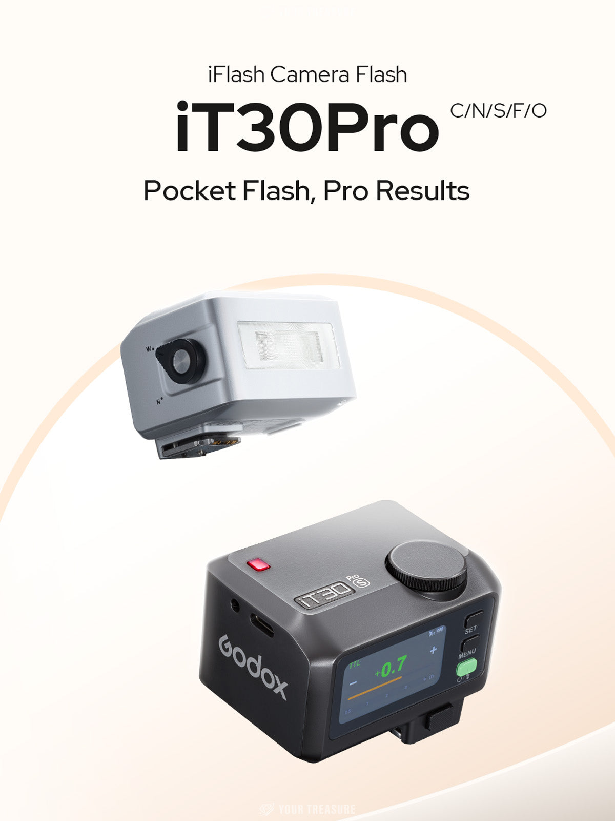 Godox iT30Pro iT30Pro-S SONY対応 カメラフラッシュ GN15 TTL HSS 2.4Gワイヤレス・システム内蔵 フルカラータッチスクリーン バッテリー内蔵