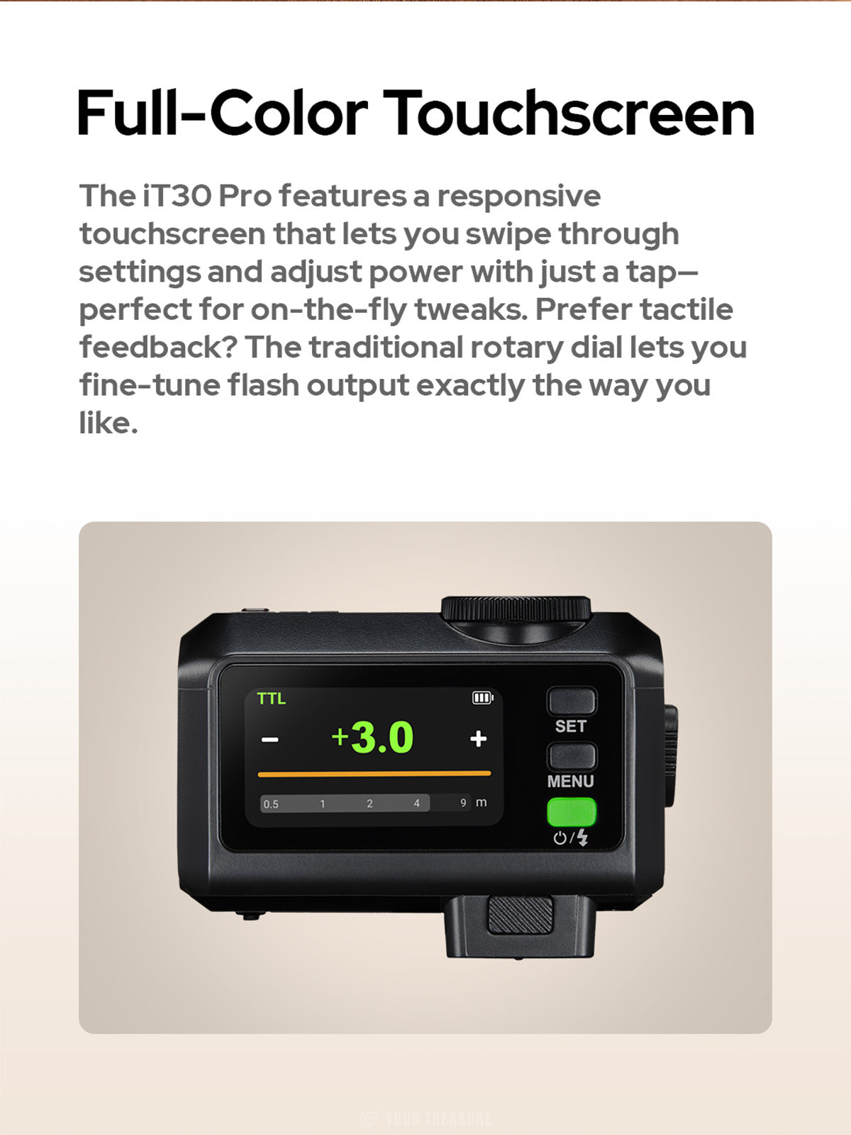 Godox iT30Pro iT30Pro-S SONY対応 カメラフラッシュ GN15 TTL HSS 2.4Gワイヤレス・システム内蔵 フルカラータッチスクリーン バッテリー内蔵