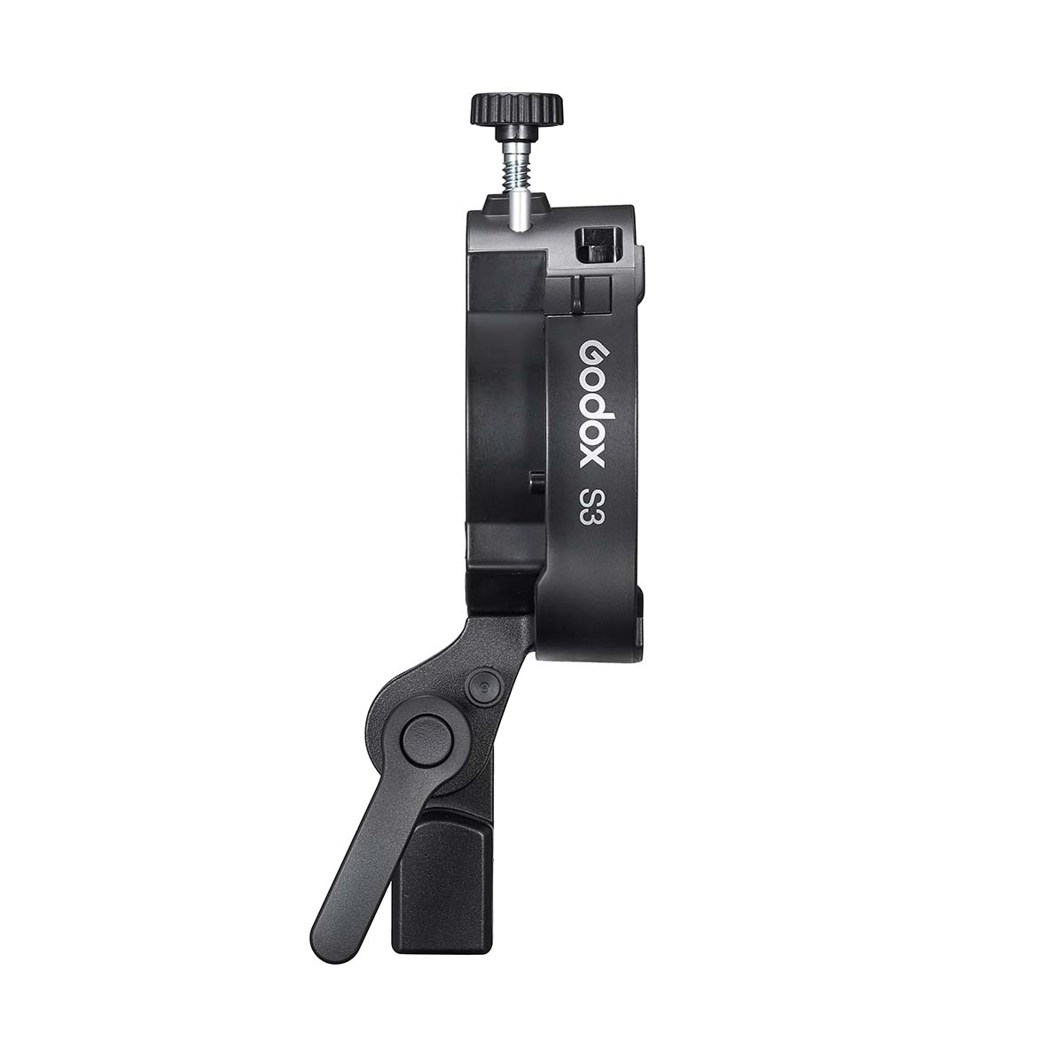 Godox S3ブラケット Bowens ボーエンズマウント 軽量 折り畳み 角度調整可能 AD100Pro AD300Pro V100 V860III対応