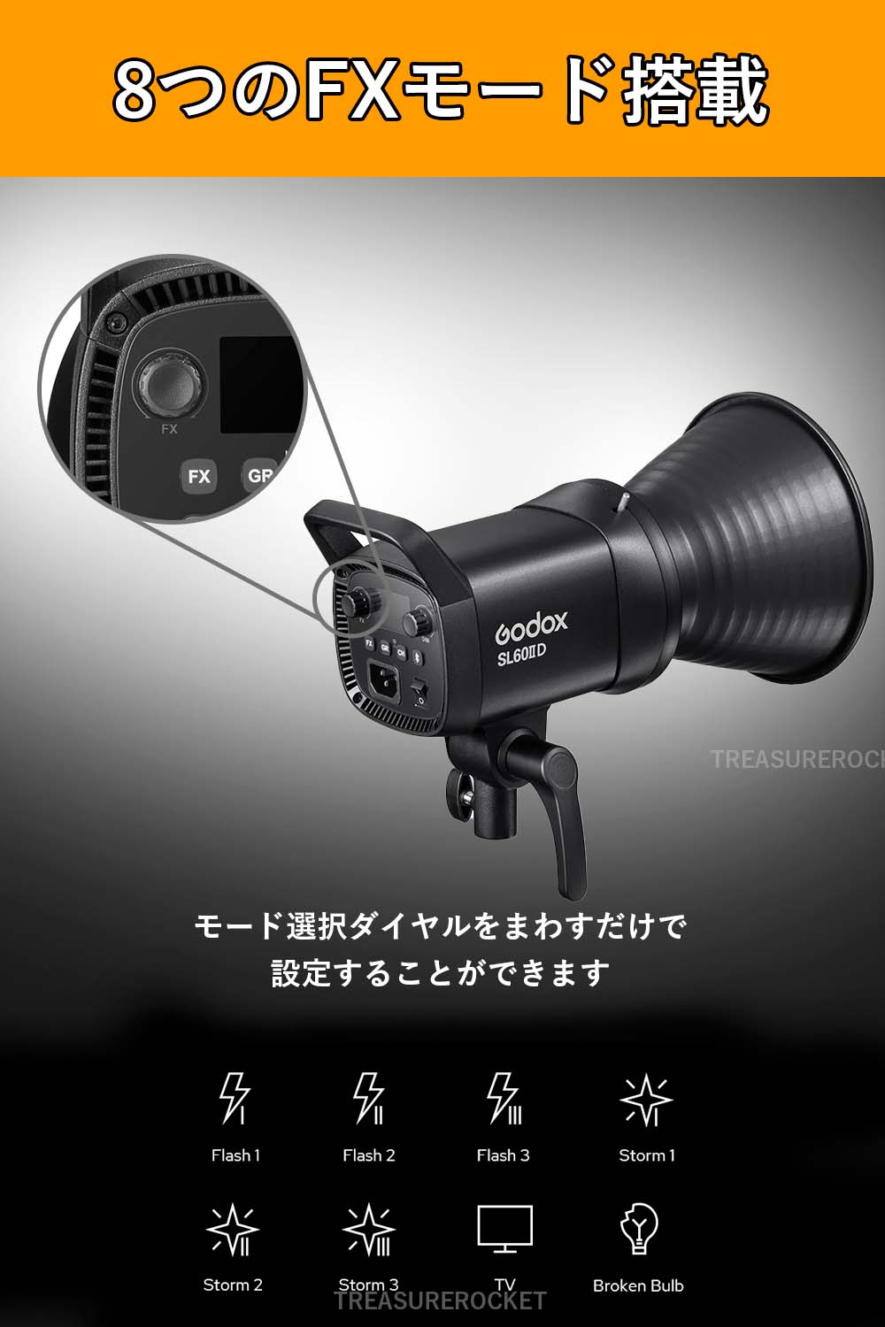 Godox SL-60iiD SL60iiD 70W 定常光LEDライト ビデオライト Bowensマウント 5600±200K