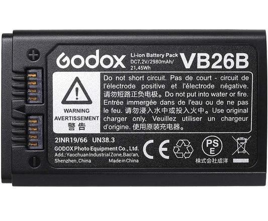 Godox VB26B V1 V860III対応 リチウム バッテリー 2980mAh 7.2V