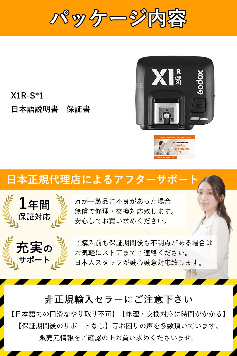 Godox X1R-S X1 ワイヤレス 受信機 レシーバー Sony ソニー対応
