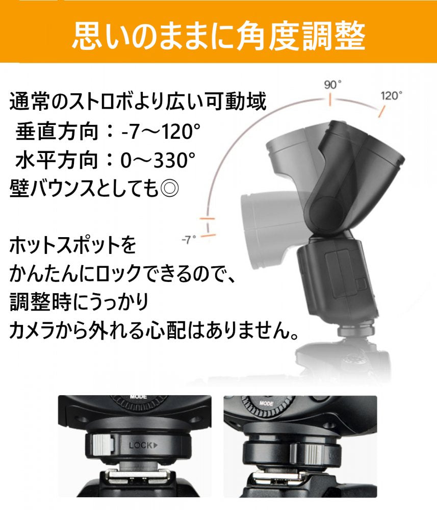 [日本正規代理店/技適マーク] Godox V1-S V1 Sony ソニー対応 フラッシュ ストロボ 76WS 2.4G TTL ラウンドヘッド  1/8000 HSS [1年保証/日本語説明書/セット品] (V1S)