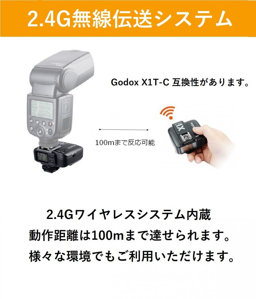 2023年春夏再販！ Godoxワイヤレスフラッシュ送信機受信機X1cセット