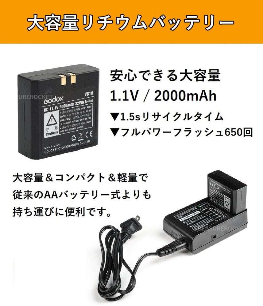 日本正規代理店 Godox Ving V850II スピードライト ストロボ GN60 1