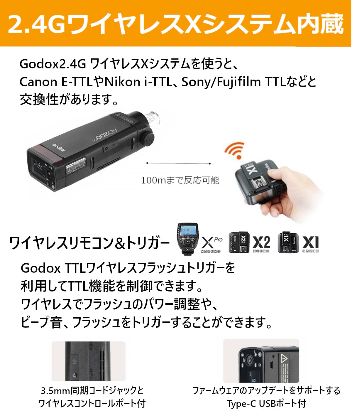 国内正規代理店] Godox AD200Pro ポケット TTL スピードライト 