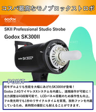 画像をギャラリービューアに読み込む, [国内正規代理店]GodoxSK300IIフラッシュスタジオストロボBowensマウント2.4GワイヤレスXシステムGN585600±200K150W300Ws[1年保証/日本語説明書/BD-04/クロス/セット品](SK-300ii)
